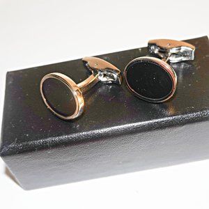 Black and Silver Cufflinks Brand New